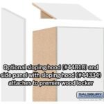 18" Wide Premier Wood Locker - Double Tier-1 Wide - 6 Feet High - 18" Deep by Salsbury - Image 41