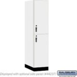 18" Wide Premier Wood Locker - Double Tier-1 Wide - 6 Feet High - 24" Deep by Salsbury