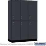 18" Wide Premier Wood Locker - Double Tier-3 Wide - 6 Feet High - 18" Deep by Salsbury - Image 7