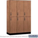 18" Wide Premier Wood Locker - Double Tier-3 Wide - 6 Feet High - 18" Deep by Salsbury - Image 13