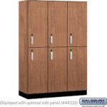 18" Wide Premier Wood Locker - Double Tier-3 Wide - 6 Feet High - 18" Deep by Salsbury - Image 17