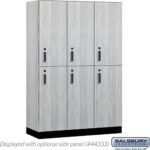 18" Wide Premier Wood Locker - Double Tier-3 Wide - 6 Feet High - 18" Deep by Salsbury - Image 20