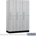 18" Wide Premier Wood Locker - Double Tier-3 Wide - 6 Feet High - 18" Deep by Salsbury - Image 24