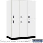 18" Wide Premier Wood Locker - Double Tier-3 Wide - 6 Feet High - 24" Deep by Salsbury - Image 3