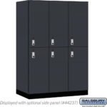 18" Wide Premier Wood Locker - Double Tier-3 Wide - 6 Feet High - 24" Deep by Salsbury - Image 12