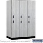 18" Wide Premier Wood Locker - Double Tier-3 Wide - 6 Feet High - 24" Deep by Salsbury - Image 21