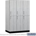 18" Wide Premier Wood Locker - Double Tier-3 Wide - 6 Feet High - 24" Deep by Salsbury - Image 22