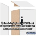 18" Wide Premier Wood Locker - Four Tier-1 Wide - 6 Feet High - 18" Deep by Salsbury - Image 41