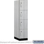 18" Wide Premier Wood Locker - Four Tier-1 Wide - 6 Feet High - 24" Deep by Salsbury - Image 23