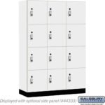 18" Wide Premier Wood Locker - Four Tier-3 Wide - 6 Feet High - 18" Deep by Salsbury - Image 6
