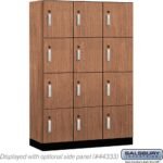 18" Wide Premier Wood Locker - Four Tier-3 Wide - 6 Feet High - 18" Deep by Salsbury - Image 17