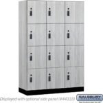 18" Wide Premier Wood Locker - Four Tier-3 Wide - 6 Feet High - 18" Deep by Salsbury - Image 21