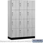 18" Wide Premier Wood Locker - Four Tier-3 Wide - 6 Feet High - 18" Deep by Salsbury - Image 22