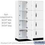 18" Wide Premier Wood Locker - Four Tier-3 Wide - 6 Feet High - 18" Deep by Salsbury - Image 38