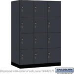 18" Wide Premier Wood Locker - Four Tier-3 Wide - 6 Feet High - 24" Deep by Salsbury - Image 7