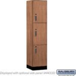 18" Wide Premier Wood Locker - Triple Tier-1 Wide - 6 Feet High - 18" Deep by Salsbury - Image 14