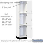 18" Wide Premier Wood Locker - Triple Tier-1 Wide - 6 Feet High - 18" Deep by Salsbury - Image 38
