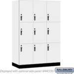 18" Wide Premier Wood Locker - Triple Tier-3 Wide - 6 Feet High - 21" Deep by Salsbury
