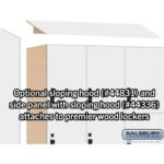 18" Wide Premier Wood Locker - Triple Tier-3 Wide - 6 Feet High - 21" Deep by Salsbury - Image 41
