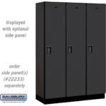 18" Wide Single Tier Designer Wood Locker - 3 Wide - 6 Feet High - 18" Deep by Salsbury - Image 2