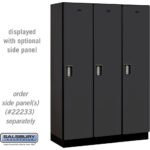 18" Wide Single Tier Designer Wood Locker - 3 Wide - 6 Feet High - 18" Deep by Salsbury - Image 4