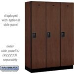18" Wide Single Tier Designer Wood Locker - 3 Wide - 6 Feet High - 18" Deep by Salsbury - Image 23