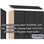 18" Wide Single Tier Designer Wood Locker - 3 Wide - 6 Feet High - 18" Deep by Salsbury - Image 35