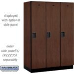 18" Wide Single Tier Designer Wood Locker - 3 Wide - 6 Feet High - 21" Deep by Salsbury - Image 21