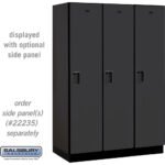 18" Wide Single Tier Designer Wood Locker - 3 Wide - 6 Feet High - 21" Deep by Salsbury