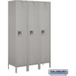 18" Wide Single Tier Standard Metal Locker - 3 Wide - 6 Feet High - 18" Deep by Salsbury - Image 3