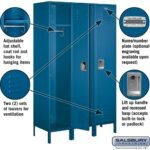 18" Wide Single Tier Standard Metal Locker - 3 Wide - 6 Feet High - 18" Deep by Salsbury - Image 7