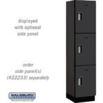 18" Wide Triple Tier Designer Wood Locker - 1 Wide - 6 Feet High - 18" Deep by Salsbury - Image 4