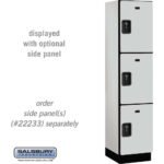 18" Wide Triple Tier Designer Wood Locker - 1 Wide - 6 Feet High - 18" Deep by Salsbury - Image 18