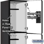 18" Wide Triple Tier Designer Wood Locker - 1 Wide - 6 Feet High - 18" Deep by Salsbury - Image 33