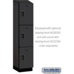 18" Wide Triple Tier Designer Wood Locker - 1 Wide - 6 Feet High - 18" Deep by Salsbury - Image 36