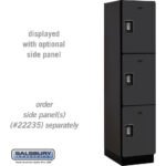18" Wide Triple Tier Designer Wood Locker - 1 Wide - 6 Feet High - 21" Deep by Salsbury - Image 5