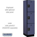 18" Wide Triple Tier Designer Wood Locker - 1 Wide - 6 Feet High - 21" Deep by Salsbury - Image 8