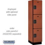 18" Wide Triple Tier Designer Wood Locker - 1 Wide - 6 Feet High - 21" Deep by Salsbury - Image 12