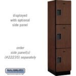 18" Wide Triple Tier Designer Wood Locker - 1 Wide - 6 Feet High - 21" Deep by Salsbury - Image 21