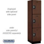 18" Wide Triple Tier Designer Wood Locker - 1 Wide - 6 Feet High - 21" Deep by Salsbury - Image 25