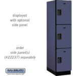 18" Wide Triple Tier Designer Wood Locker - 1 Wide - 6 Feet High - 24" Deep by Salsbury - Image 6
