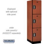 18" Wide Triple Tier Designer Wood Locker - 1 Wide - 6 Feet High - 24" Deep by Salsbury - Image 14