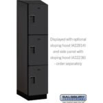 18" Wide Triple Tier Designer Wood Locker - 1 Wide - 6 Feet High - 24" Deep by Salsbury - Image 36