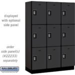 18" Wide Triple Tier Designer Wood Locker - 3 Wide - 6 Feet High - 18" Deep by Salsbury - Image 5