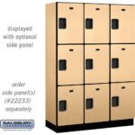 18" Wide Triple Tier Designer Wood Locker - 3 Wide - 6 Feet High - 18" Deep by Salsbury - Image 26