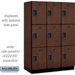 18" Wide Triple Tier Designer Wood Locker - 3 Wide - 6 Feet High - 21" Deep by Salsbury - Image 21