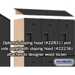 18" Wide Triple Tier Designer Wood Locker - 3 Wide - 6 Feet High - 21" Deep by Salsbury - Image 35
