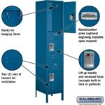 18" Wide Triple Tier Standard Metal Locker - 1 Wide - 6 Feet High - 18" Deep by Salsbury - Image 7