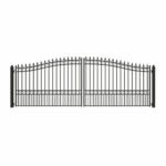 18'x6' Steel Dual Swing Driveway Gate - LONDON Style