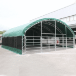 20' x 20' Livestock Corral Shelter with front door - Image 4